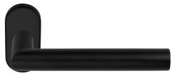 Изображение продукта BASICS LB2-19 LBR32G NM дверные ручки на узкой розетке черный сатинированный (RAL9004)