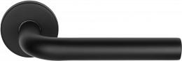Купить BASICS LB3-19 EN1906 NM дверные ручки на розетке черный сатинированный (RAL9004) по цене 7560 руб