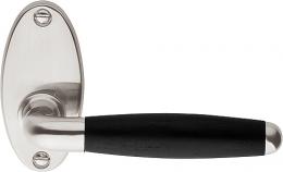 Изображение продукта TIMELESS 1932MRO NSEB дверные ручки на розетке никель сатинированный/эбеновое дерево