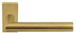 Изображение продукта BASICS LB2-19 Q32G IM дверные ручки на узкой розетке PVD золото сатинированное