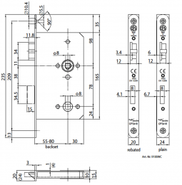 CES 9100WC замок сантехнический - 2