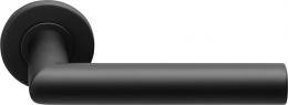 Изображение продукта BASICS LB2L-22 EN1906 NM дверные ручки на розетке черный сатинированный (RAL9004)