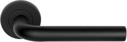 Изображение продукта BASICS LB3L-19 EN1906 NM дверные ручки на розетке черный сатинированный (RAL9004)