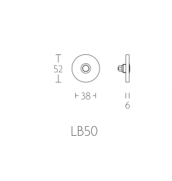 BASICS LB50 IN кнопка дверного звонка сталь сатинированная - 2