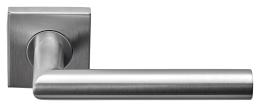 Изображение продукта BASICS LB2-19 BSQR53 IN дверные ручки на розетке сталь сатинированная