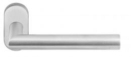 Изображение продукта BASICS LB2-19 LBR32G IN дверные ручки на узкой розетке сталь сатинированная