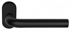 Изображение продукта BASICS LB3-19 B32G NM дверные ручки на узкой розетке черный сатинированный (RAL9004)