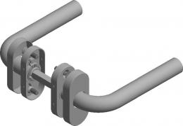 BASICS LB3-19 B32G IG дверные ручки на узкой розетке PVD пушечная бронза - 2