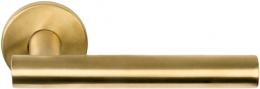 Изображение продукта BASICS LB7-19 EN1906 IM дверные ручки на розетке PVD золото сатинированное