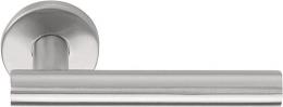 Изображение продукта BASICS LB7-19 EN1906 IN дверные ручки на розетке сталь сатинированная