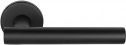 Изображение продукта BASICS LB7-19 EN1906 NM дверные ручки на розетке черный сатинированный (RAL9004)