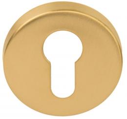 Изображение продукта BASICS LBY50D IM дверная накладка под евроцилиндр PVD золото сатинированное