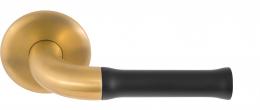 NOUR EV100/64 IMNM дверные ручки на розетке PVD золото сатинированное - 2