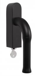 Изображение продукта NOUR EV100-DKLOCK-O NM оконная ручка поворотно-откидная черный сатинированный (RAL9004)