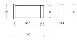 Изображение продукта ONE PIET BOON PB30W BM Финиш белый матовый (RAL 9003) Тип дверной фиксатор