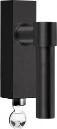 Изображение продукта ONE PBL20-DKLOCK IZ оконная ручка поворотно-откидная PVD черный сатинированный