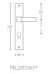 Изображение продукта ONE PBL20P236Y85 BM дверные ручки на розетке белый матовый (RAL9003)