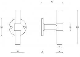 ONE PBT15V BM ручка-кноб белый матовый (RAL9003) - 2