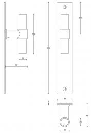 ONE PBT20VP236SFC NM ручка-кноб черный сатинированный (RAL9004) - 2