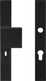 Изображение продукта SQUARE LSQ60-28KT PC72 NM броне-пластины дверные черный сатинированный (RAL9004)