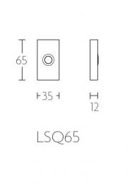 SQUARE LSQ65 IN кнопка дверного звонка сталь сатинированная - 2