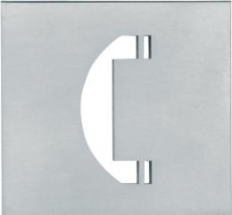 Изображение продукта SQUARE LSQP100J IN дверная накладка (символ) сталь сатинированная