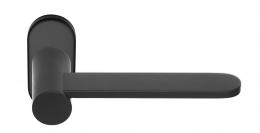 Изображение продукта TENSE BB102- LBR32G NM дверные ручки на узкой розетке черный сатинированный (RAL9004)
