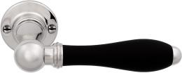 Изображение продукта TIMELESS 1815GRR50 NLEB дверные ручки на розетке никель глянцевый/эбеновое дерево