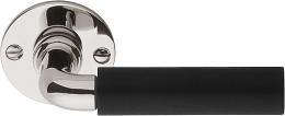 Изображение продукта TIMELESS 1923MRR50 NLEB дверные ручки на розетке никель глянцевый/эбеновое дерево