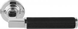 Изображение продукта TIMELESS 1930XLDL-GRR50 NLLN дверные ручки на розетке никель глянцевый/кожа натуральная