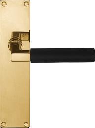 Изображение продукта TIMELESS 1930XLMPSFC OLEB дверные ручки на пластине латунь нелакированная/эбеновое дерево