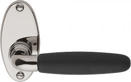 Изображение продукта TIMELESS 1931MRO NLEB дверные ручки на розетке никель глянцевый/эбеновое дерево