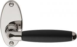 Изображение продукта TIMELESS 1932MRO NLEB дверные ручки на розетке никель глянцевый/эбеновое дерево