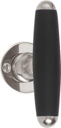 Изображение продукта TIMELESS 1932TMRR50 NLEB дверные ручки на розетке никель глянцевый/эбеновое дерево