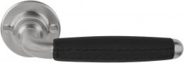 Изображение продукта TIMELESS 1932XLDL-GRR50 NSLN дверные ручки на розетке никель сатинированный/кожа натуральная