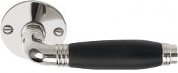 Изображение продукта TIMELESS 1934MRR50 NLEB дверные ручки на розетке никель глянцевый/эбеновое дерево