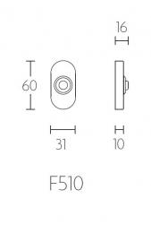 TIMELESS F510 IC кнопка дверного звонка PVD никель сатинированный - 2