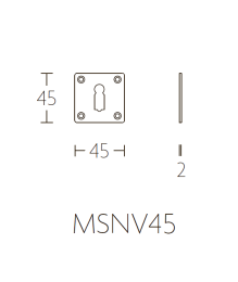 TIMELESS MSNV45 OL дверная накладка под сувальный ключ латунь нелакированная - 1