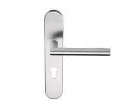 Изображение продукта BASICS LB2-19 P13Y72 IN дверные ручки на розетке сталь сатинированная