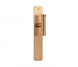 Изображение продукта NOUR EV102P211SFC IM дверные ручки на пластине PVD золото сатинированное