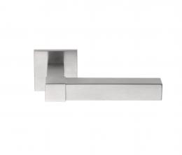 Изображение продукта SQUARE VL125-G IN дверные ручки на розетке сталь сатинированная
